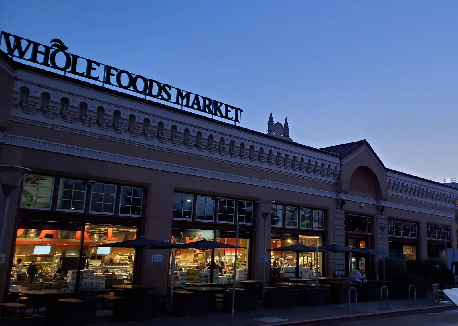 Whole Foods Market grocery store in California, where animal products from factory farms are sold under Certified Humane, American Humane, and Global Animal Partnership welfare certifications